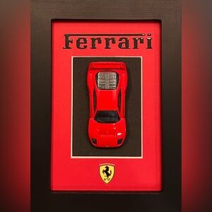 Ferrari F40 Competizione Framed Display  1:64 Model Art